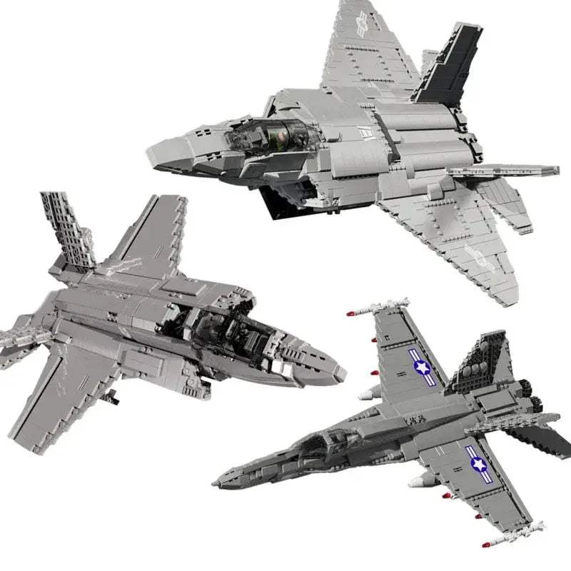 F22 Fighter Educational Building Blocks Set For Military Airplanes - ToylandEU