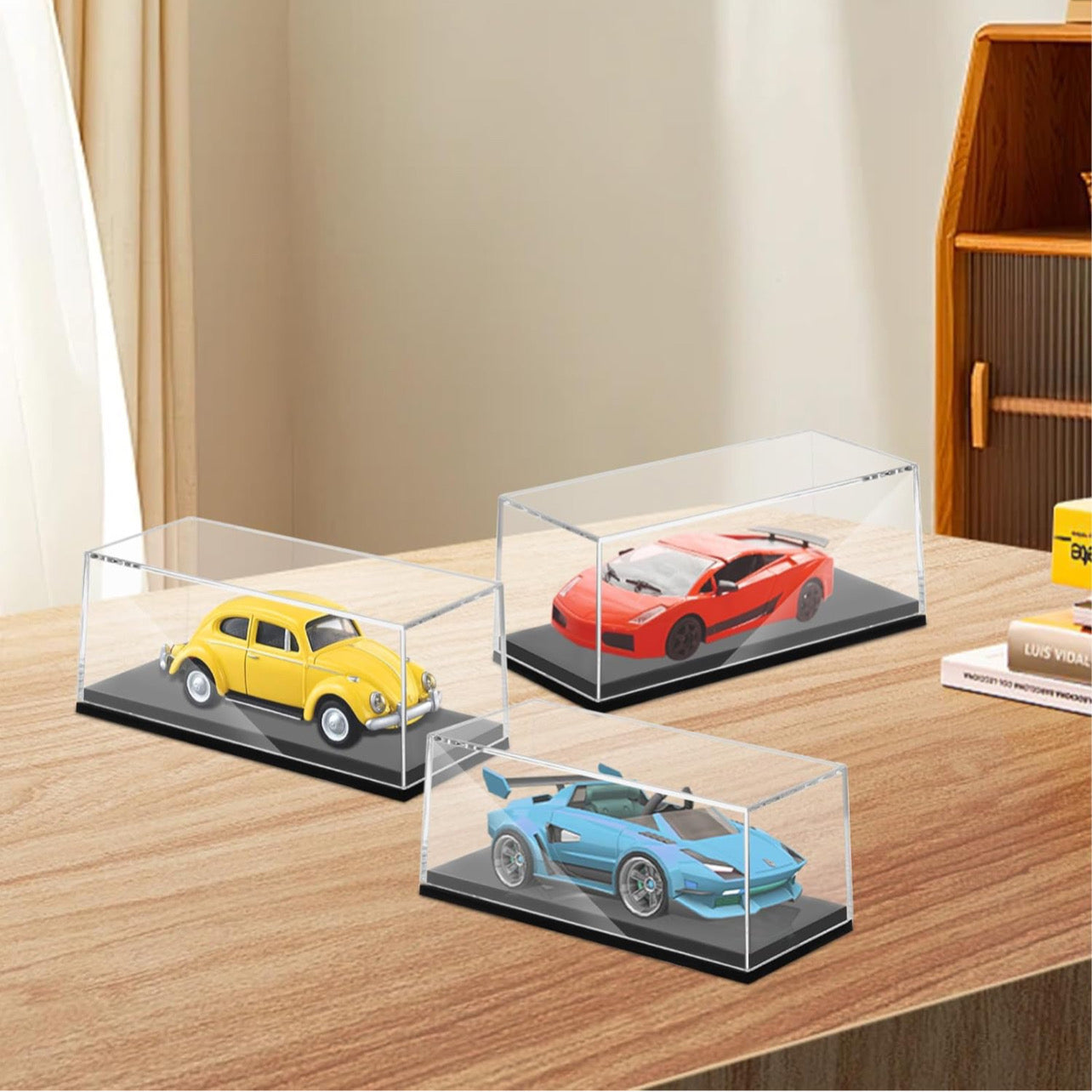 Clear Diecast Model Car Case Display Dustproof 1/64 Scale Collectibles