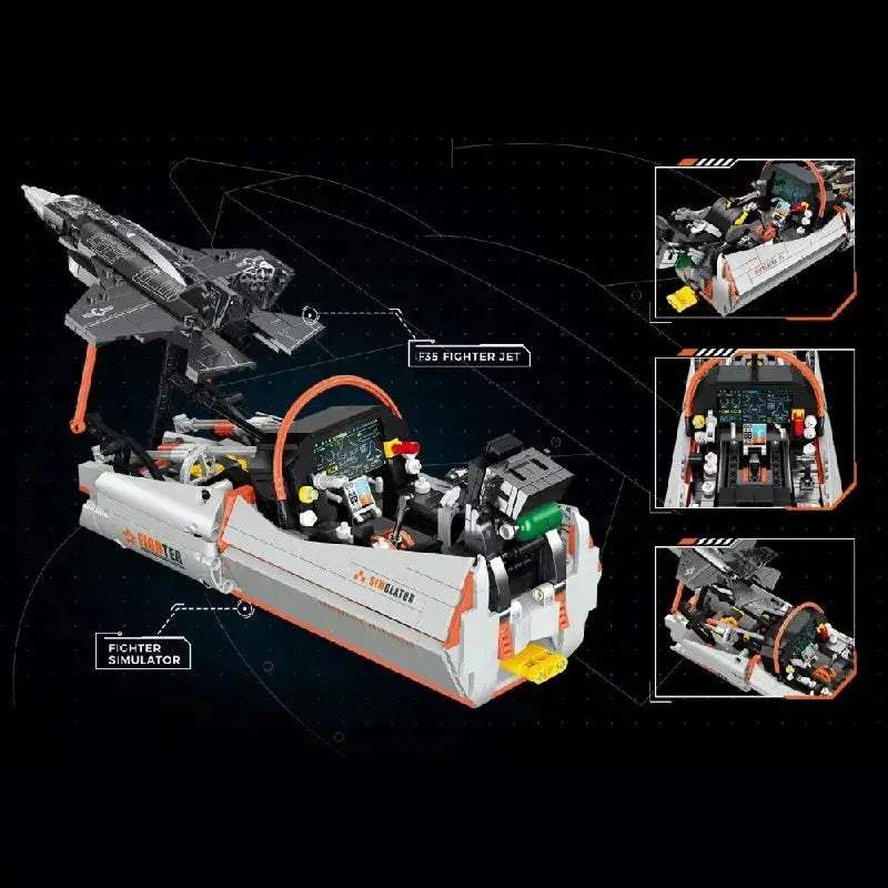  F35 Warplane Building Blocks Set Realistic Detail Lego -  ToylandEU™