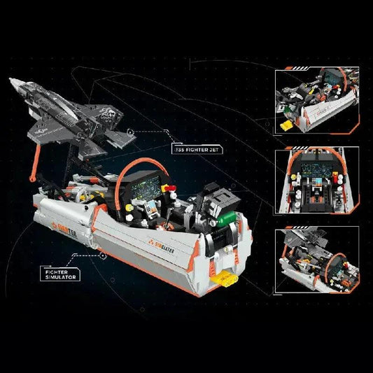  F35 Warplane Building Blocks Set Realistic Detail Lego -  ToylandEU™