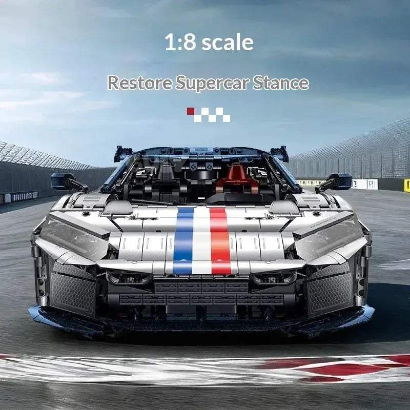 F80 Supercar Model Kit RC Building Blocks For Collectors - ToylandEU