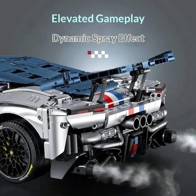 F80 Supercar Model Kit RC Building Blocks For Collectors - ToylandEU