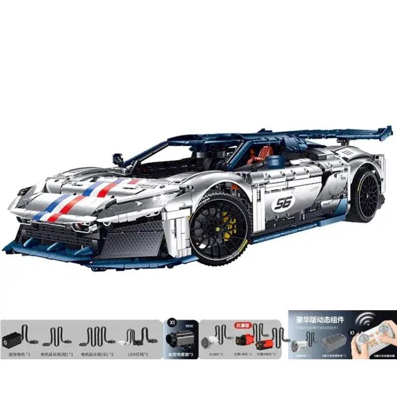 F80 Supercar Model Kit RC Building Blocks For Collectors - ToylandEU
