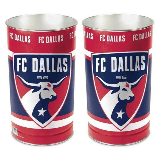  FC Dallas 15 Inch Metal Wastebasket for Office Decor -  ToylandEU™