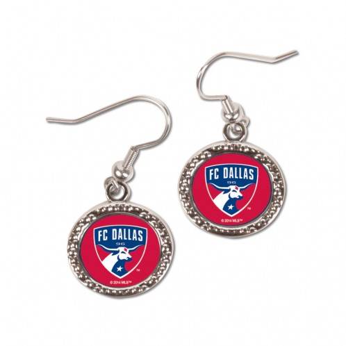 FC Dallas Round Style Earrings Licensed Logo Decoration - ToylandEU