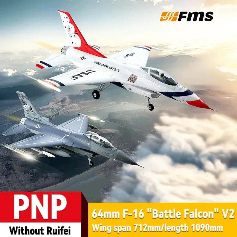  FMS 64mm F-16 "Battle Falcon" V2 PNP Remote Control Aircraft Model -  -  ToylandEU™