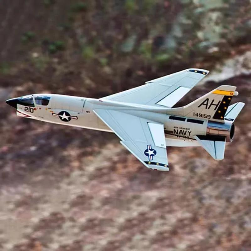 FMS F-8e Crusader Rc Plane | 64Mm Turbojet | Toylandeu