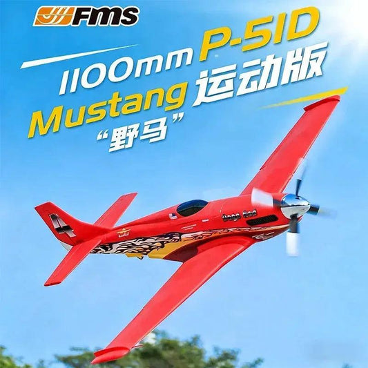  FMS P51 Mustang RC Plane 1100mm Brushless 160KMH Speed -  ToylandEU™