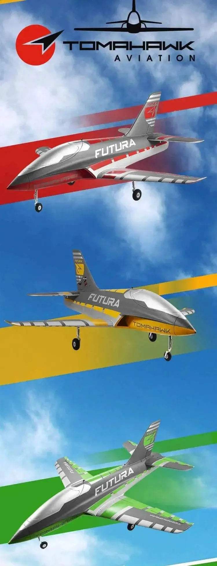 FMS RC Airplane 64mm Futura Tomahawk EDF Jet PNP Model - ToylandEU