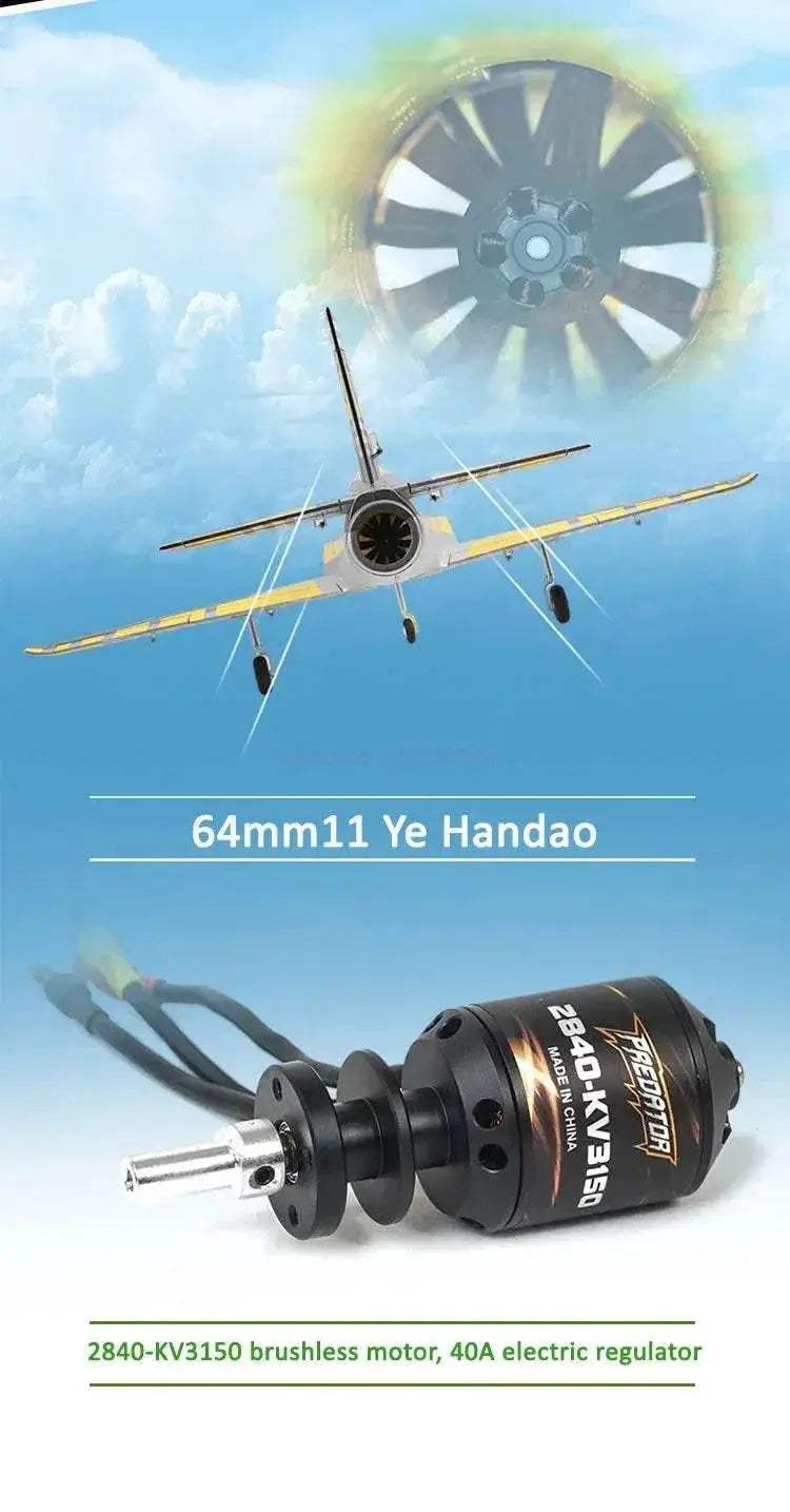 FMS RC Airplane 64mm Futura Tomahawk EDF Jet PNP Model - ToylandEU