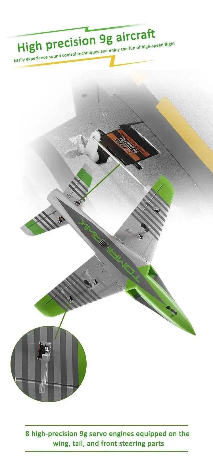 FMS RC Airplane 64mm Futura Tomahawk EDF Jet PNP Model - ToylandEU
