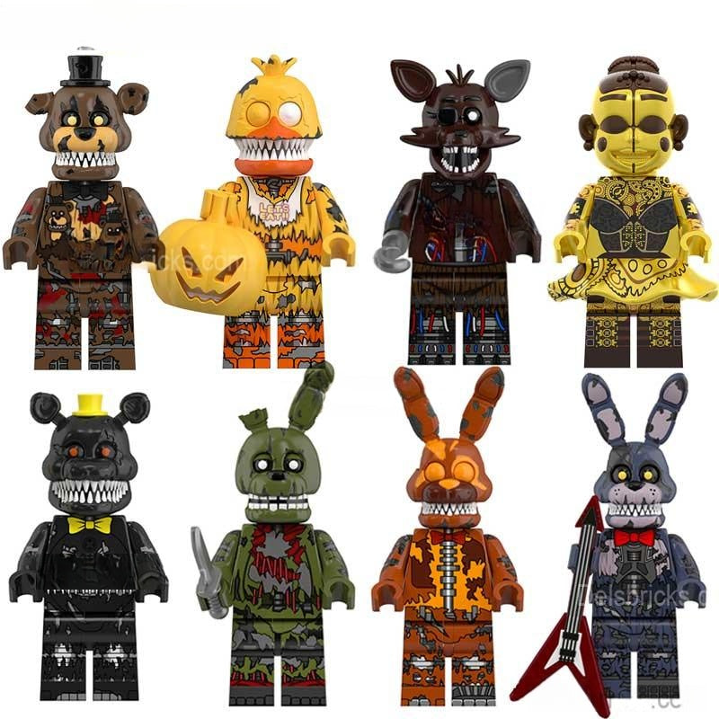 FNAF Minifigures | 8-Pack Brick Compatible | Toylandeu™