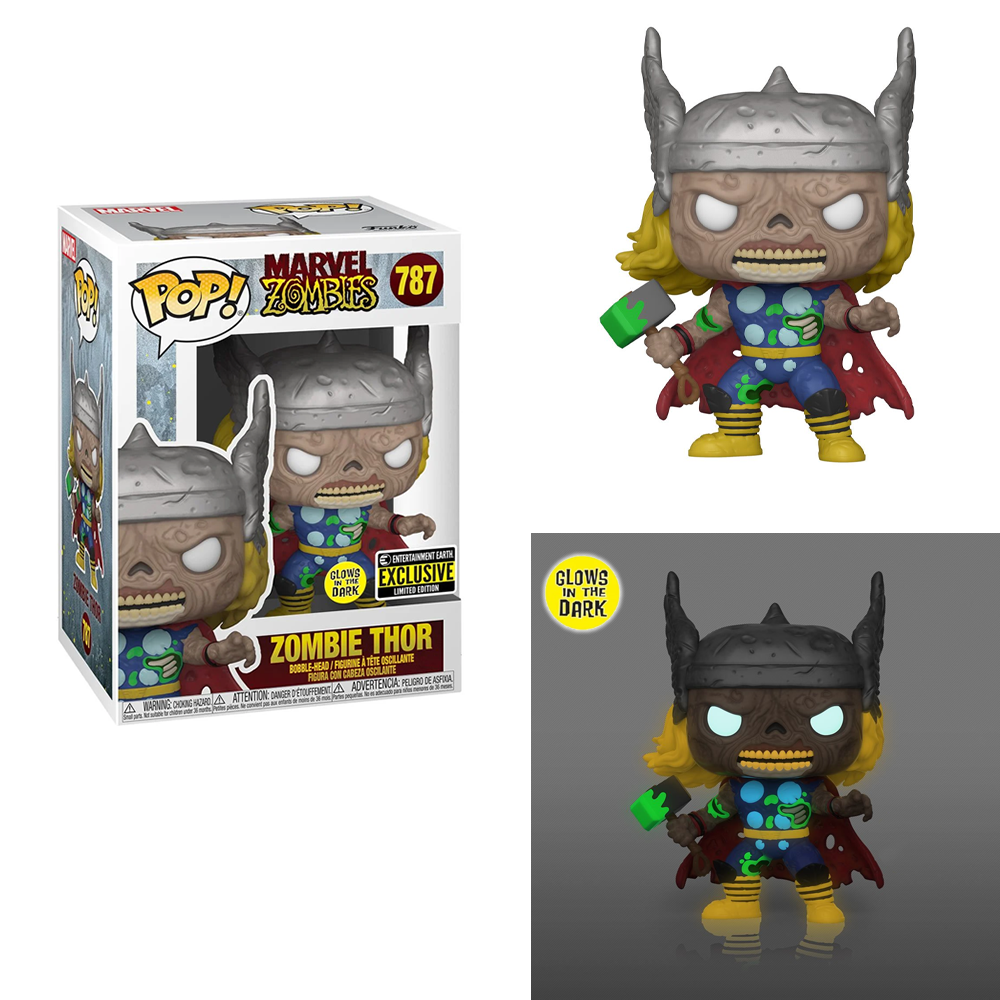 Exclusives | Funko Pop Marvel Zombies Zombie Thor | Glow | EE Exclusive