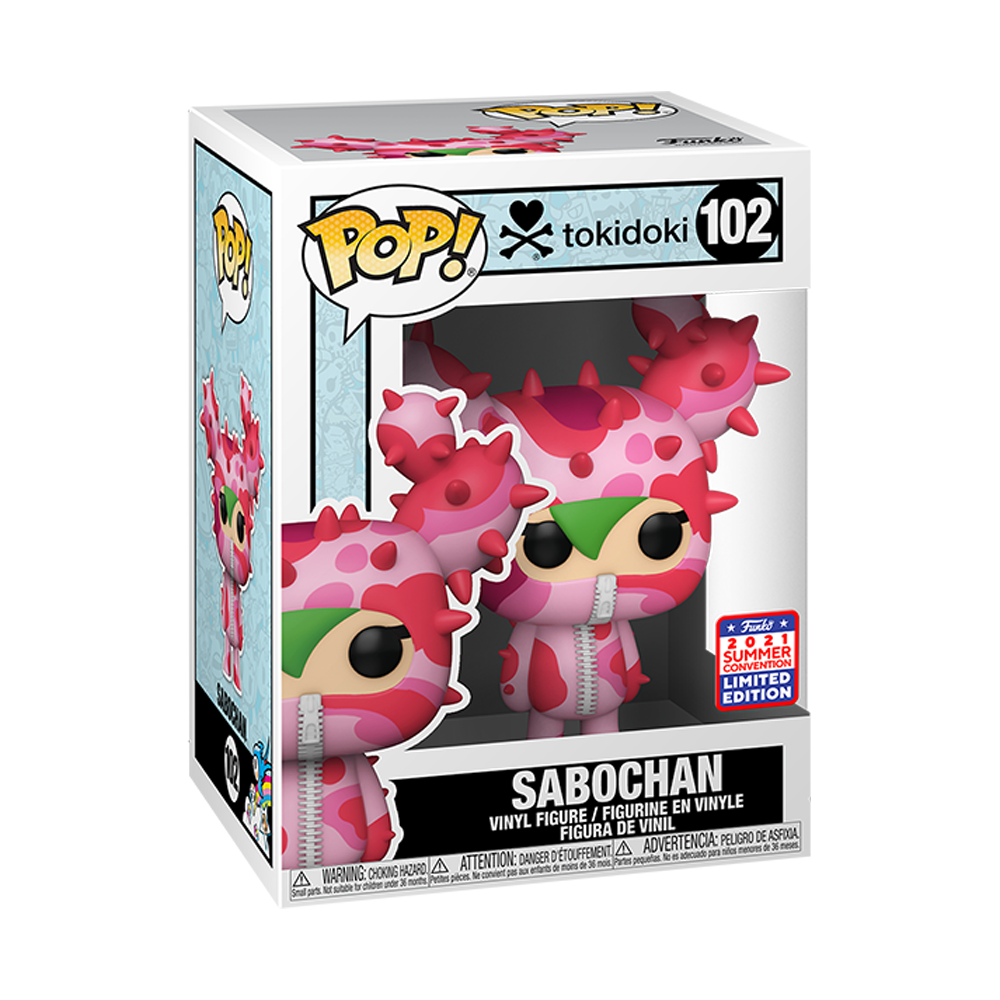 Exclusives | Sabochan Vinyl Figure | Funko Tokidoki Pop 102 2021 Summer
