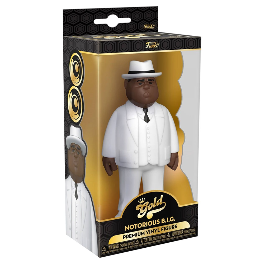 Vinyl GOLD | Biggie Smalls | 5-Inch Vinyl Figure | Window Box Packaging