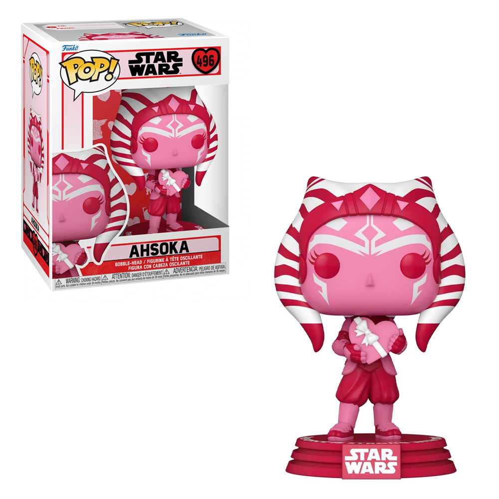 POP! Vinyl | Ahsoka Tano Figure | 3.75in Vinyl | Star Wars Valentines Edition