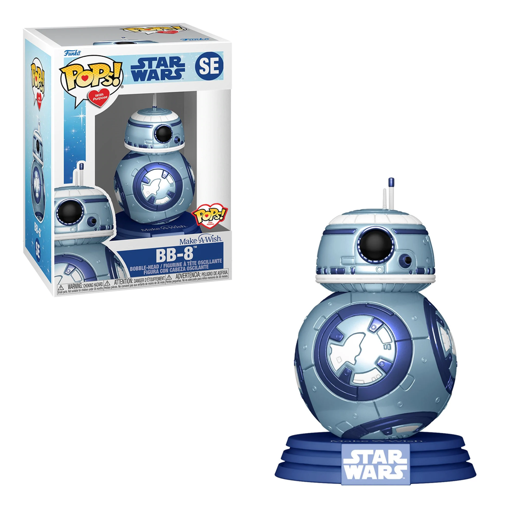 POP Vinyl | BB8 Metallic | 3.75 Inch Vinyl Figure | Window Box Packaging