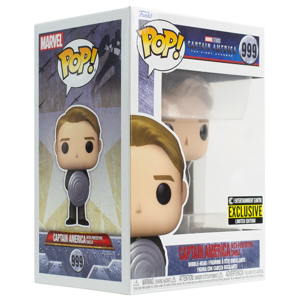 Exclusives | Funko Pop Captain America | Prototype Shield | EE Exclusive