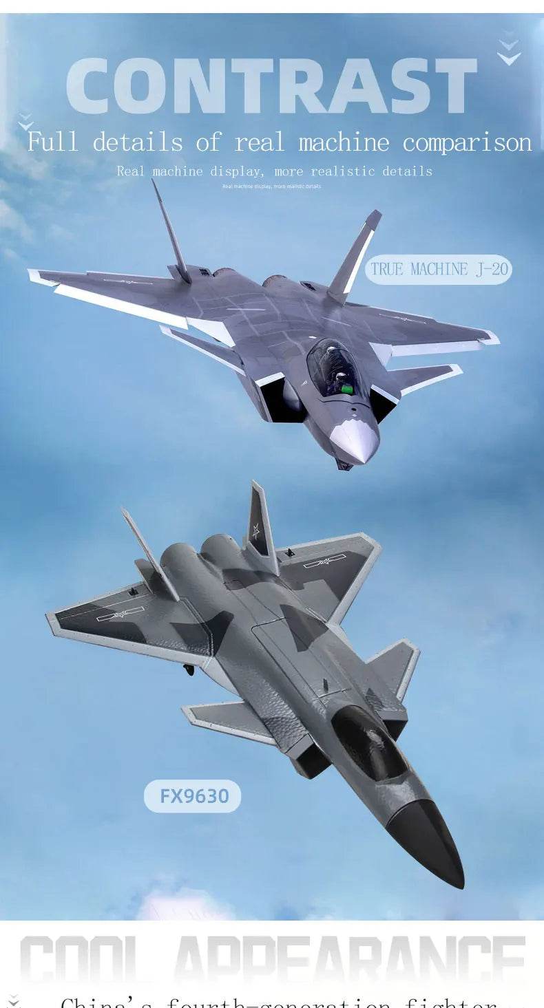FX9630 RC Plane J20 Fighter Remote Control Airplane Toys - ToylandEU