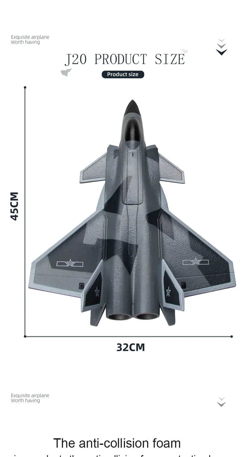 FX9630 RC Plane J20 Fighter Remote Control Airplane Toys - ToylandEU