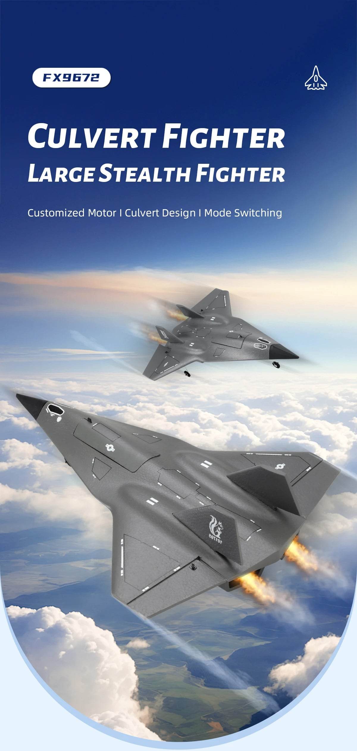 FX9672 RC Plane 4CH 2.4G Wireless Remote Control Airplane - ToylandEU