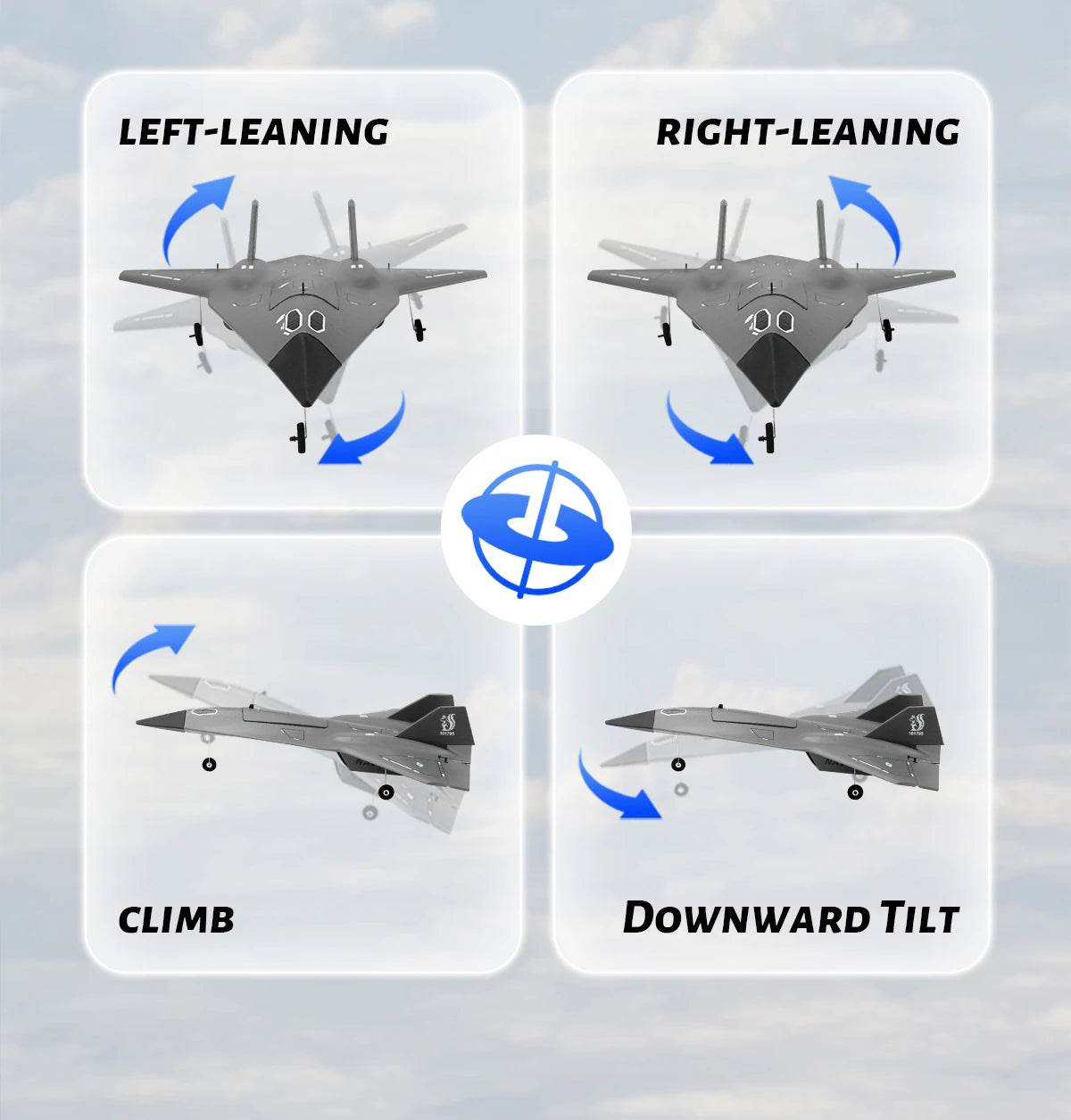 FX9672 RC Plane 4CH 2.4G Wireless Remote Control Airplane - ToylandEU