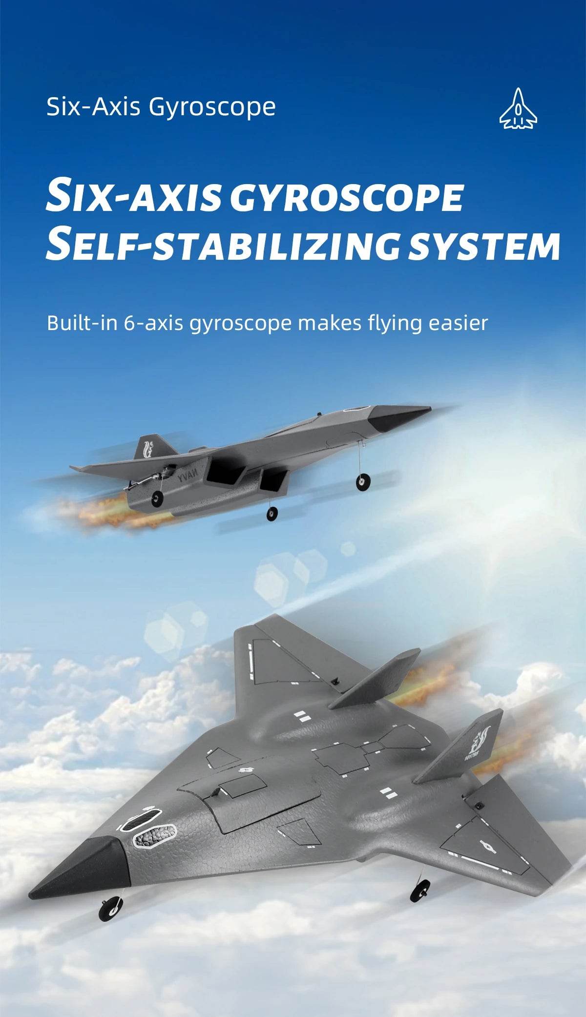 FX9672 with 2Batteries RC Plane 2.4G Remote Control Airplane - ToylandEU