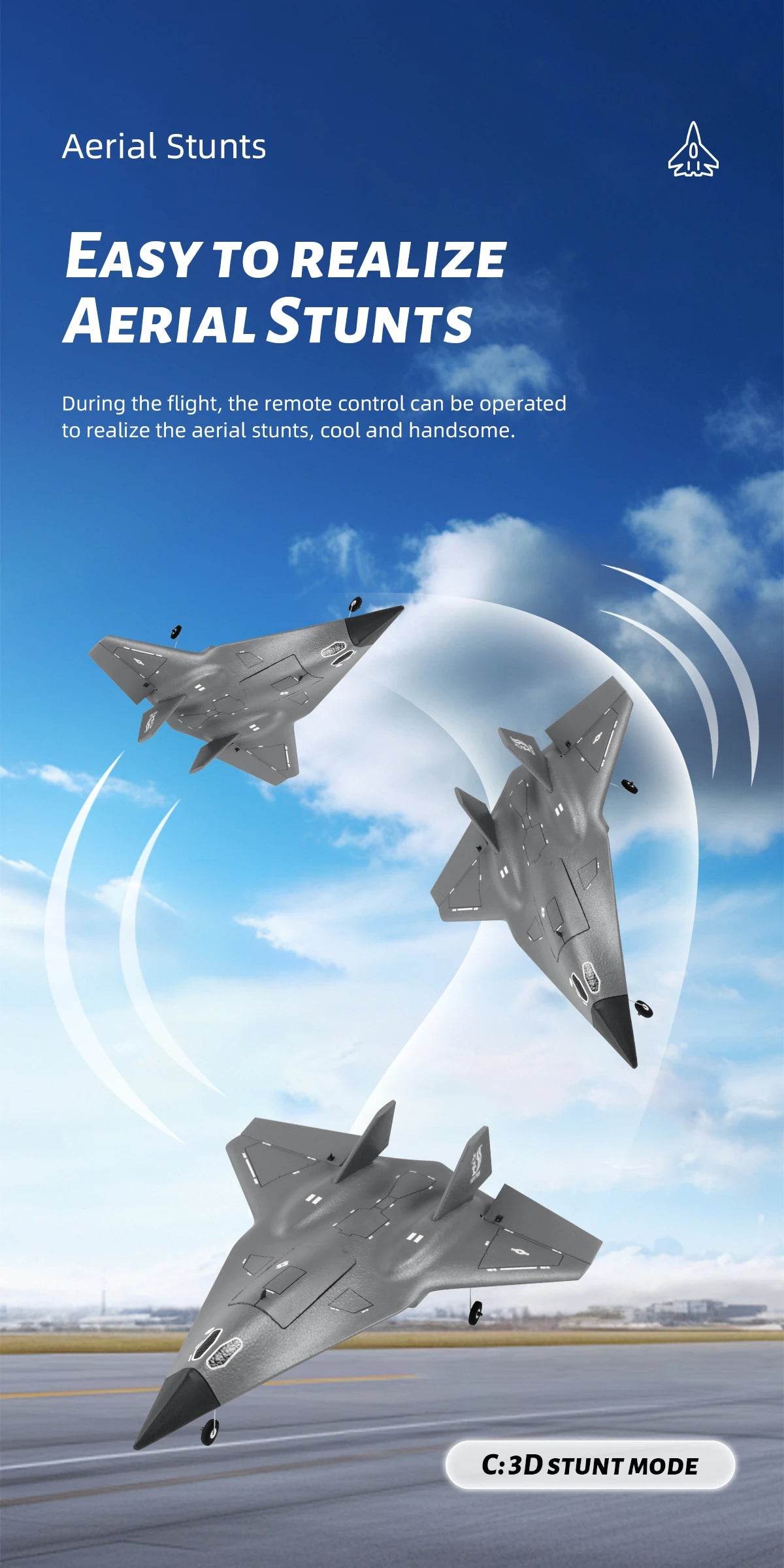 FX9672 with 2Batteries RC Plane 2.4G Remote Control Airplane - ToylandEU