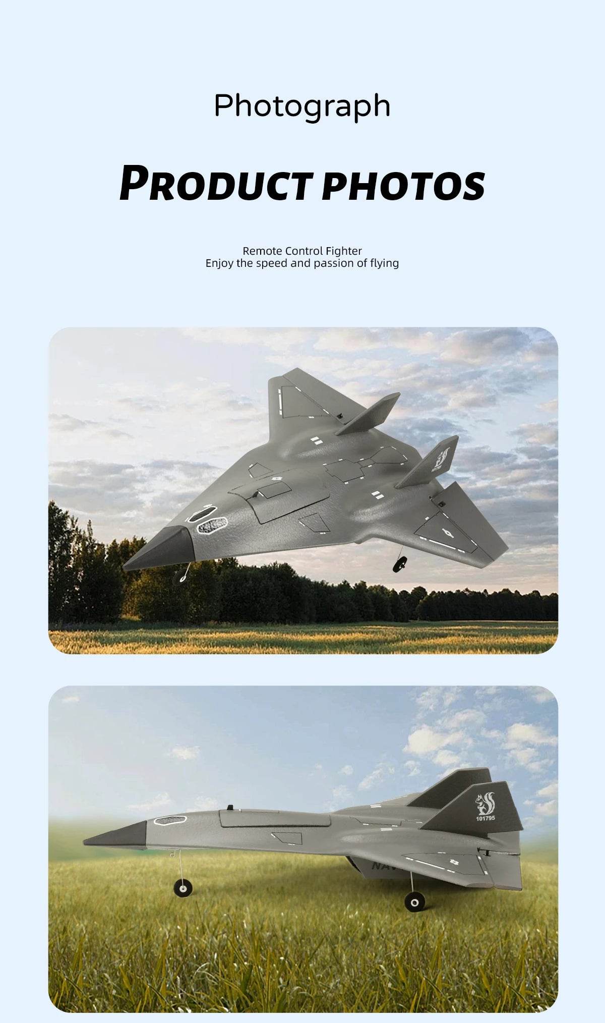 FX9672 with 2Batteries RC Plane 2.4G Remote Control Airplane - ToylandEU