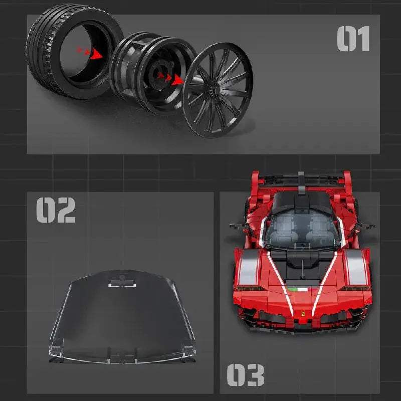  FXX K Evolution Race Car Lego Compatible Blocks Kit Pro -  ToylandEU™