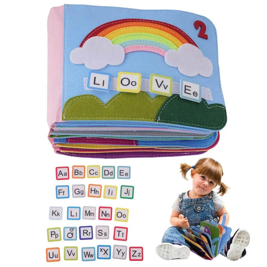  Montessori Interactive Soft Fabric Activity Book For Toddlers 16 Page Felt Book Early Learning -  ToylandEU™