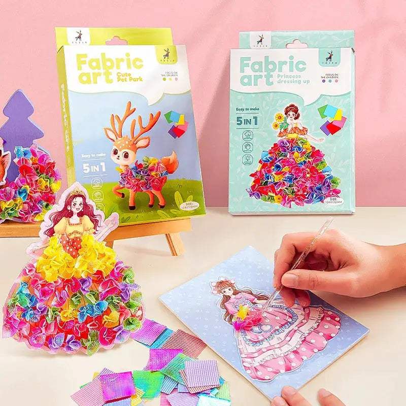  Fabric Art Frenzy Kids Craft Kits CE Certified -  ToylandEU™