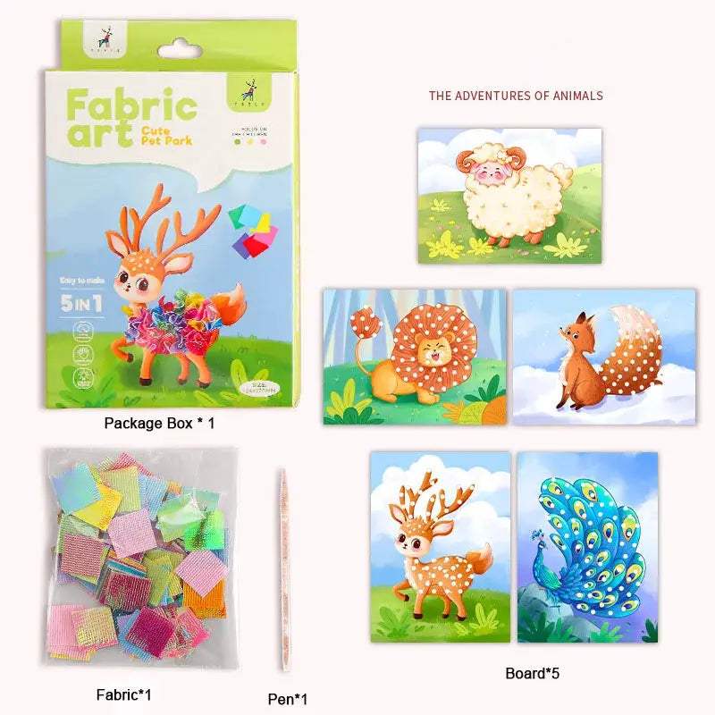  Fabric Art Frenzy Kids Craft Kits CE Certified -  ToylandEU™