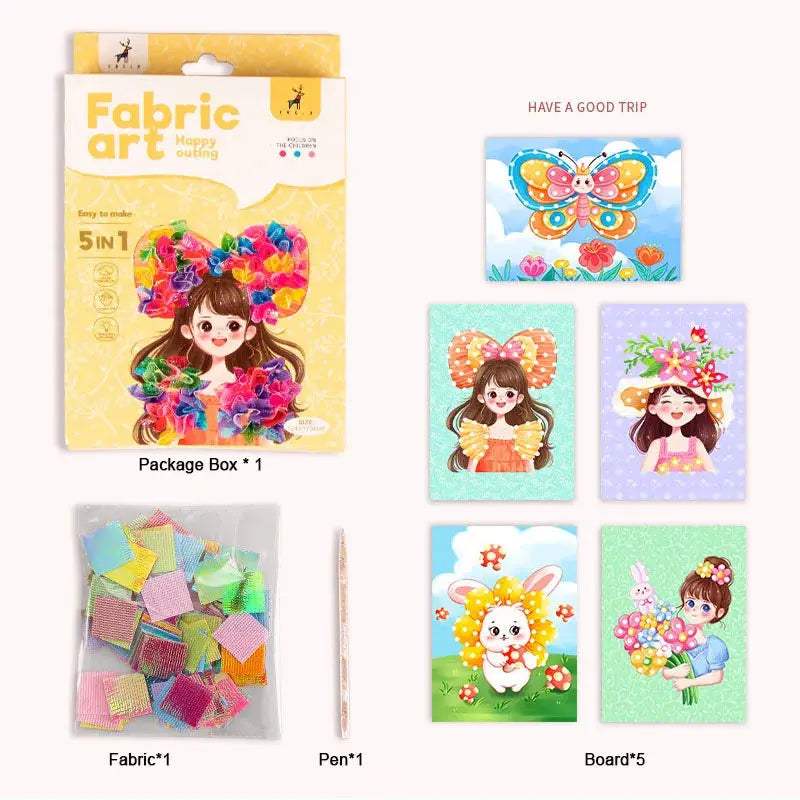  Fabric Art Frenzy Kids Craft Kits CE Certified -  ToylandEU™
