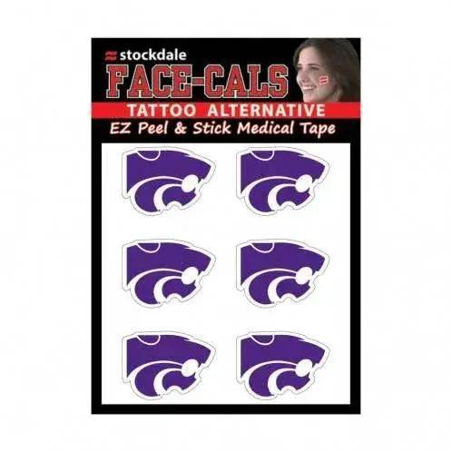  Kansas State Wildcats Tattoo Face Decals Six Pack Wincraft -  ToylandEU™