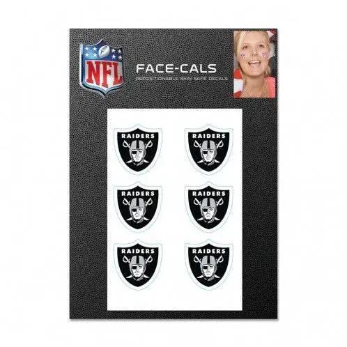  Las Vegas Raiders Skin Safe Tattoo Face Decals Six Pack -  ToylandEU™