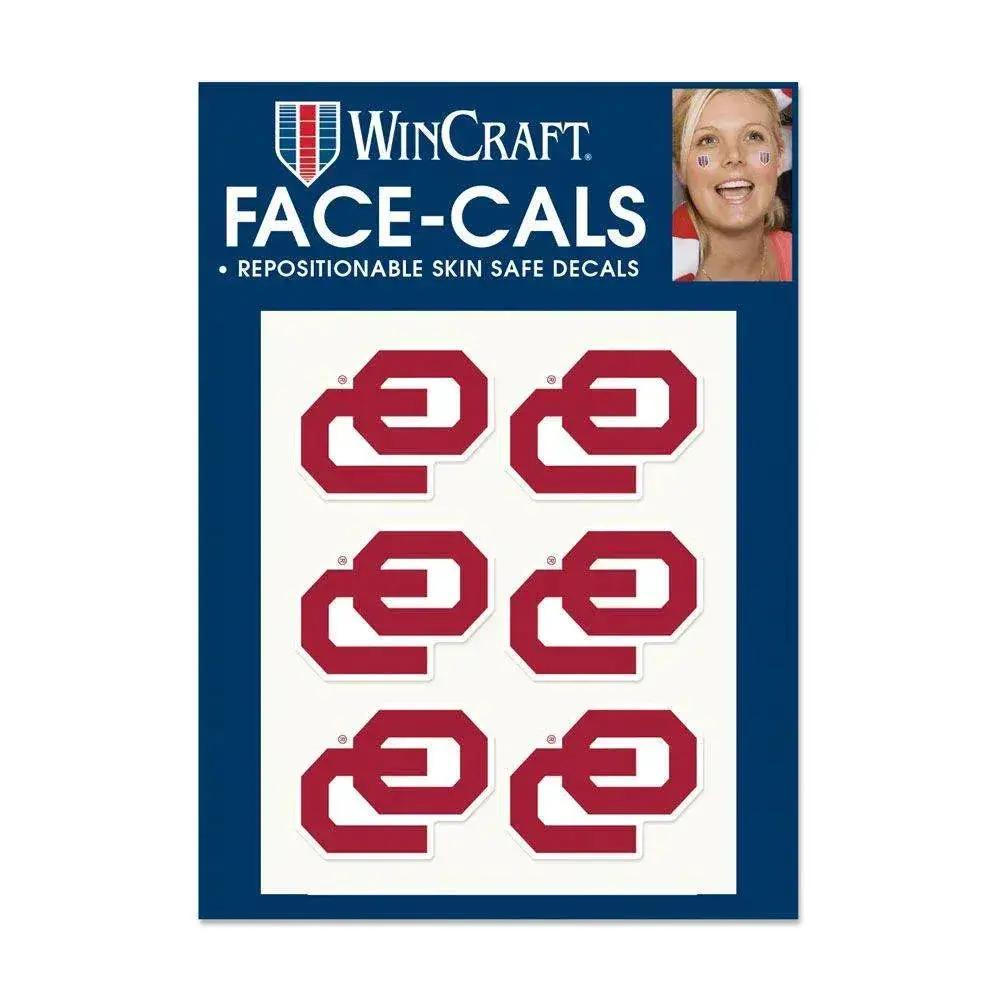  Oklahoma Sooners Tattoo Face Decals Six Pack Wincraft -  ToylandEU™