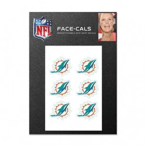  Miami Dolphins Tattoo Face Decals Waterless Skin Safe -  ToylandEU™
