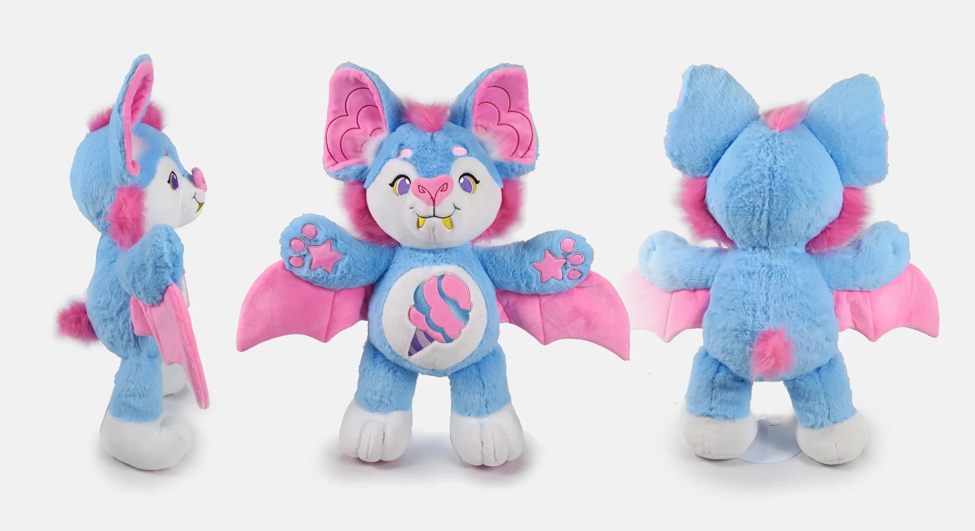Cotton Candy Bat Plush Toy Spreading Carnival Joy For Parties - ToylandEU