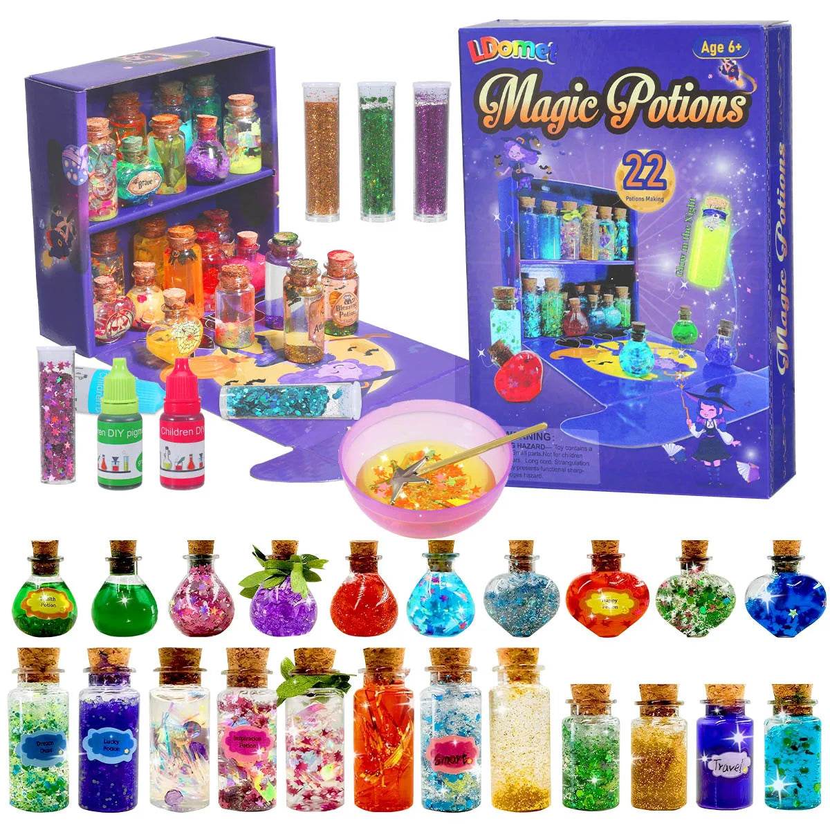 Fairy Magic Potions Kit Kids DIY Witch Glowing Spell Potion - ToylandEU