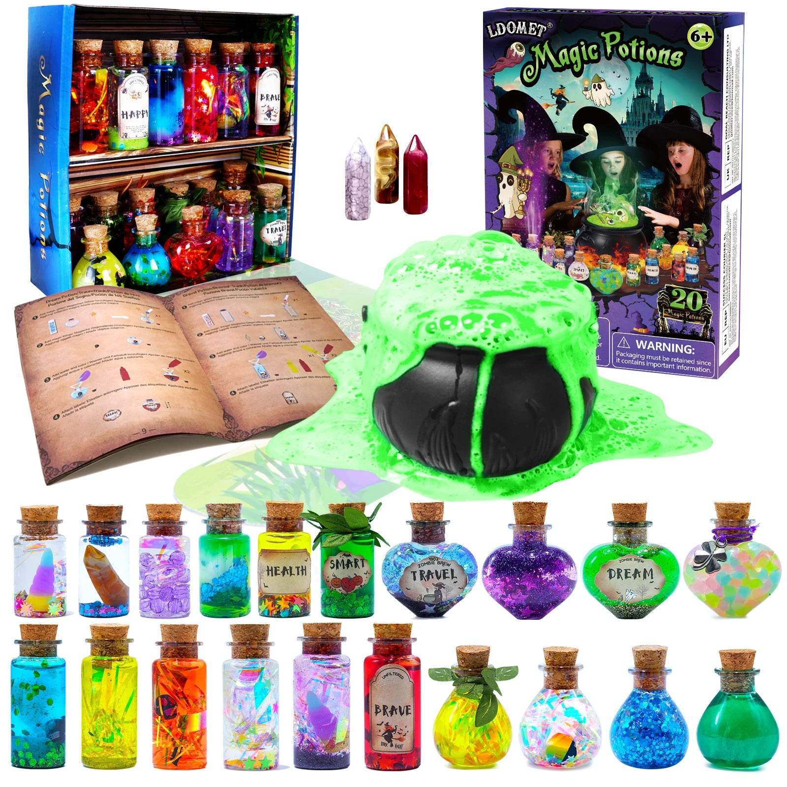 Fairy Magic Potions Kit Kids DIY Witch Glowing Spell Potion - ToylandEU