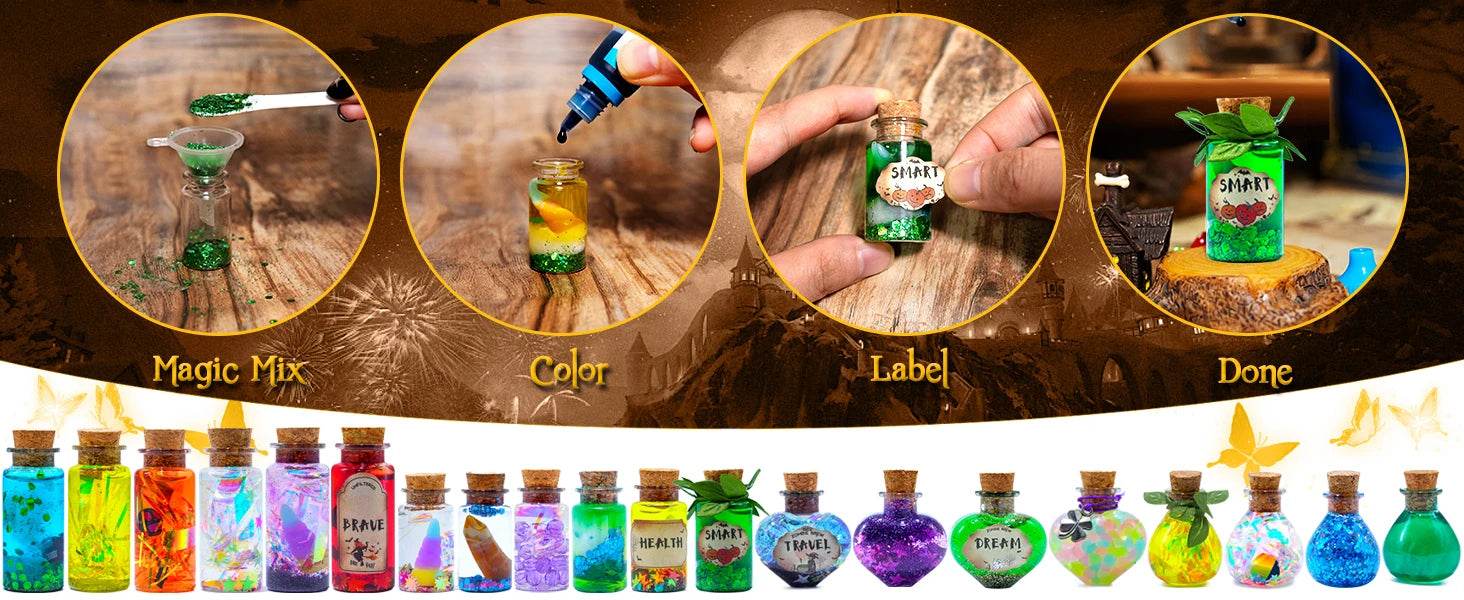 Fairy Magic Potions Kit Kids DIY Witch Glowing Spell Potion - ToylandEU