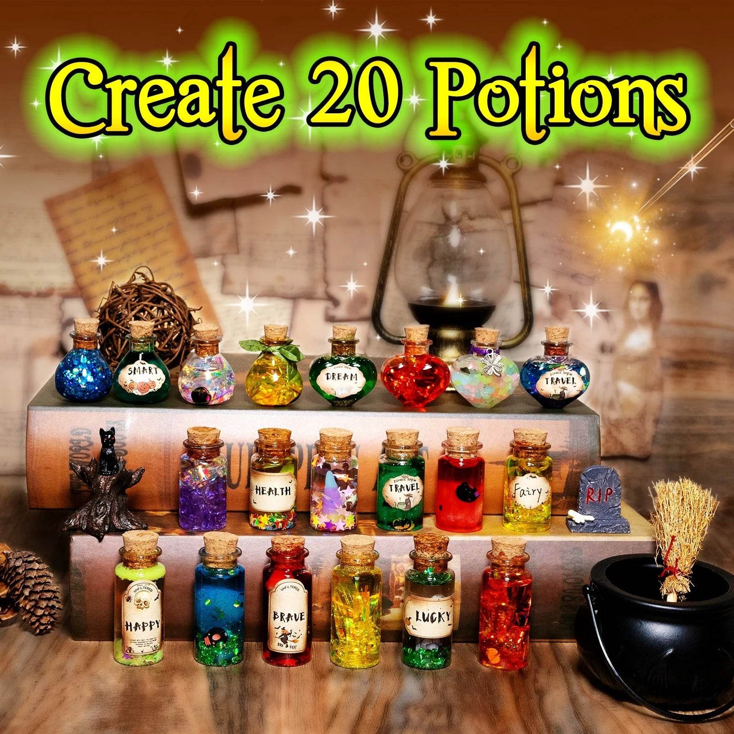 Fairy Magic Potions Kit Kids DIY Witch Glowing Spell Potion - ToylandEU