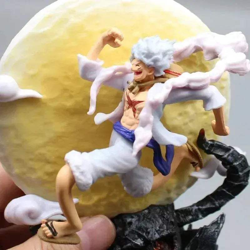 Fairy Nika Monkey D Luffy Anime Figure, One Piece Action Figurines Gear 5 With Moon 14 CM - ToylandEU