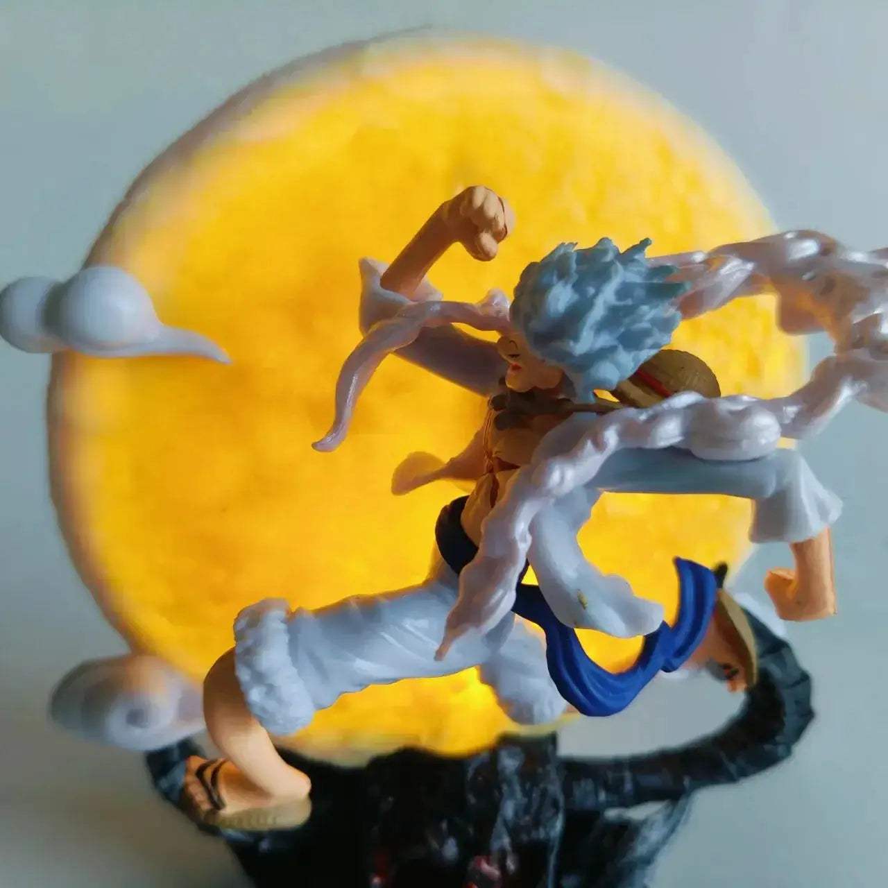 Fairy Nika Monkey D Luffy Anime Figure, One Piece Action Figurines Gear 5 With Moon 14 CM - ToylandEU