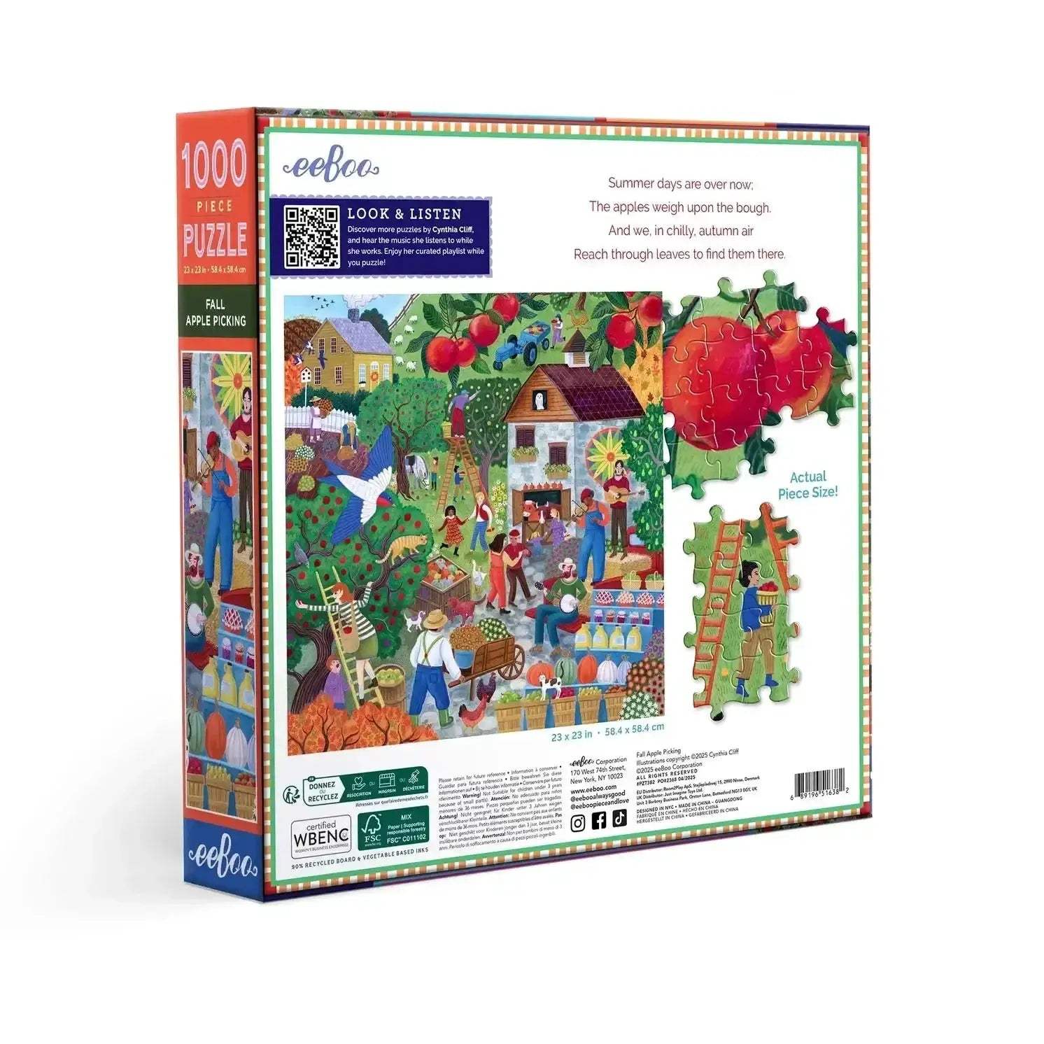 Fall Apple Picking 1000 Piece Jigsaw Puzzle Capturing Autumn Joy - ToylandEU