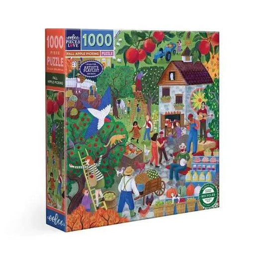  Fall Apple Picking 1000 Piece Jigsaw Puzzle Ribbon Cut -  ToylandEU™
