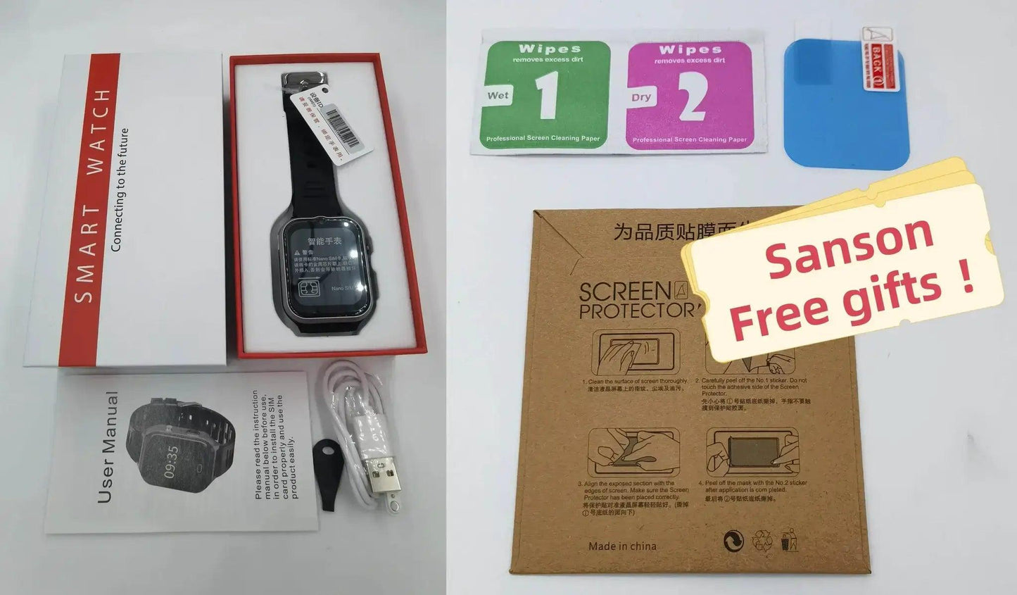  Fall Detection Watch SOS Watch GPS 4G for Seniors D1 -  ToylandEU™