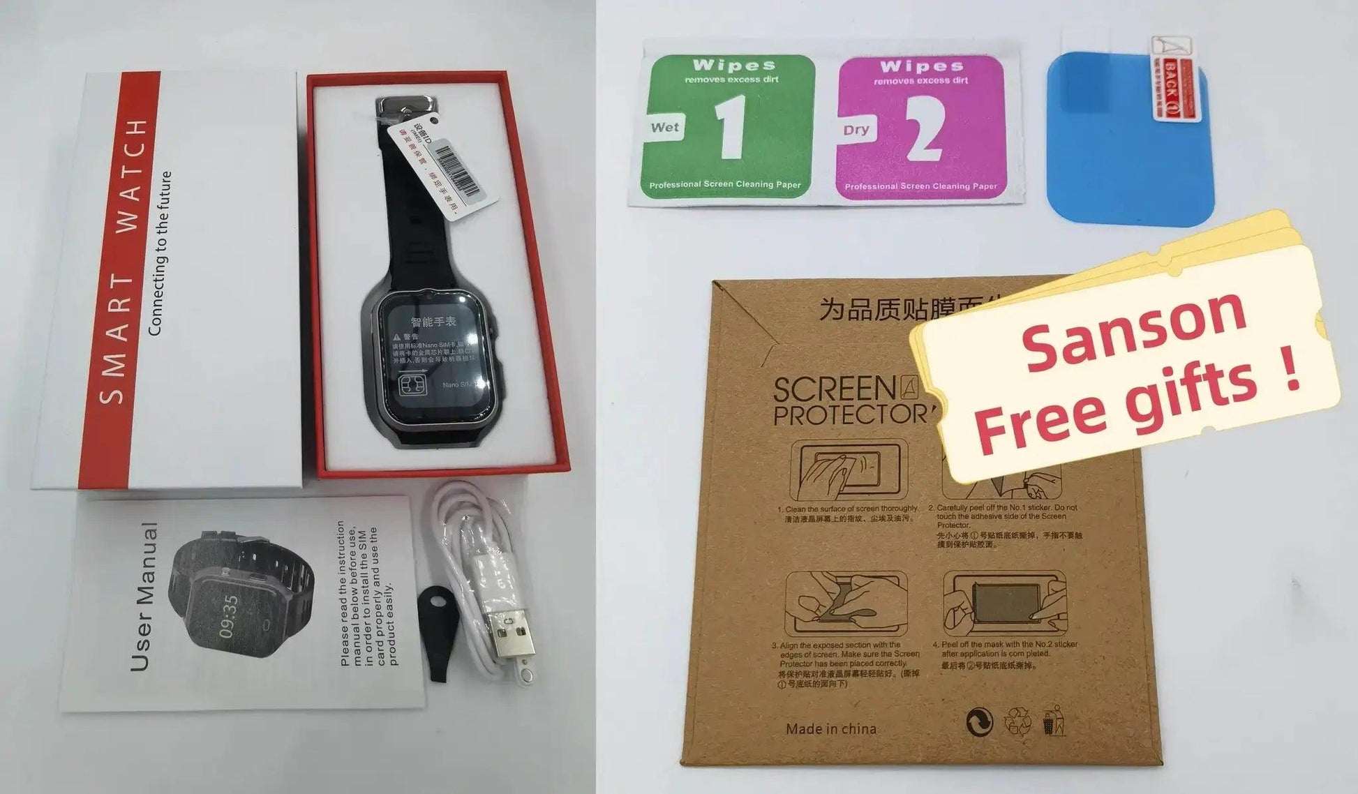  Fall Detection Watch SOS Watch GPS 4G for Seniors D1 -  ToylandEU™