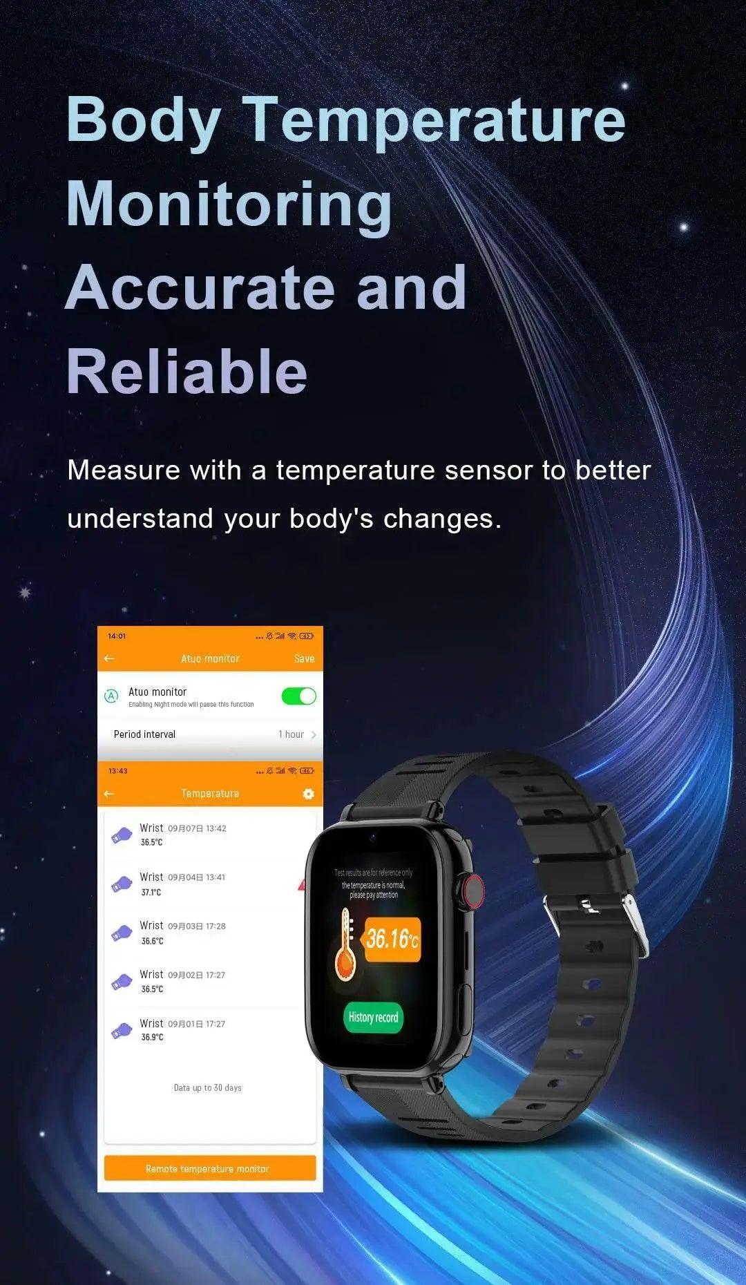  Fall Detection Watch SOS Watch GPS 4G for Seniors D1 -  ToylandEU™